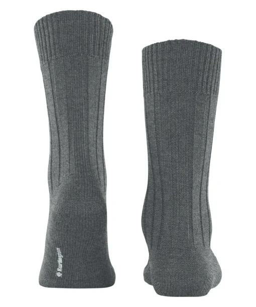 Burlington Dover herensokken, grijs (dark grey)