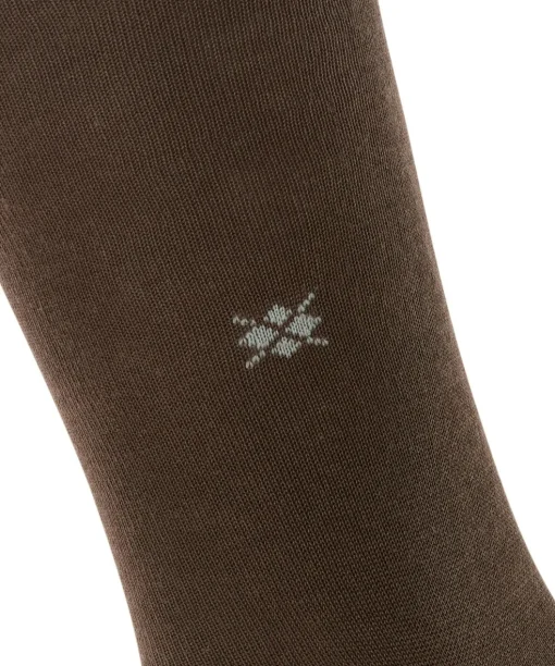 Burlington Dublin heren kniekousen, bruin (chocolate)