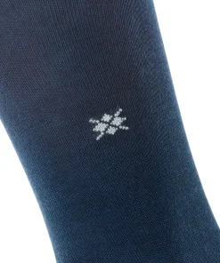 Burlington Dublin heren kniekousen, blauw (marine)