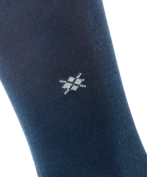 Burlington Dublin heren kniekousen, blauw (marine)