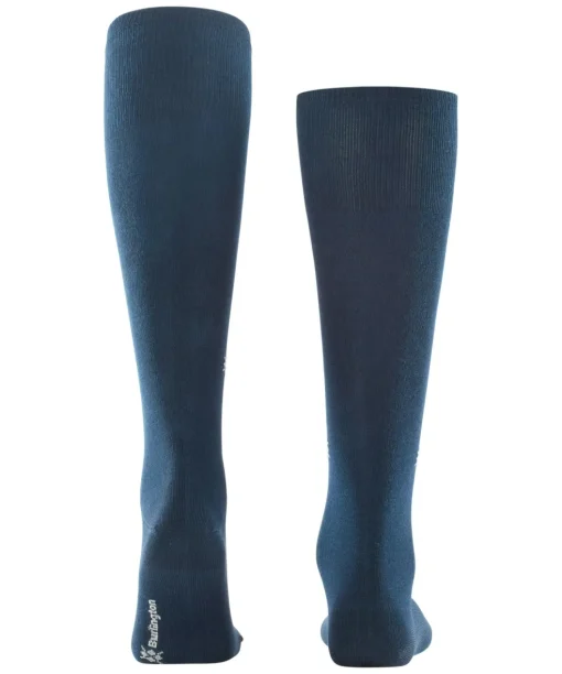 Burlington Dublin heren kniekousen, blauw (marine)