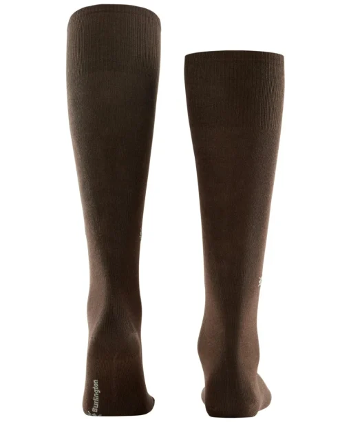 Burlington Dublin heren kniekousen, bruin (chocolate)