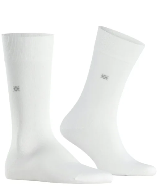 Burlington Dublin herensokken, wit (white)