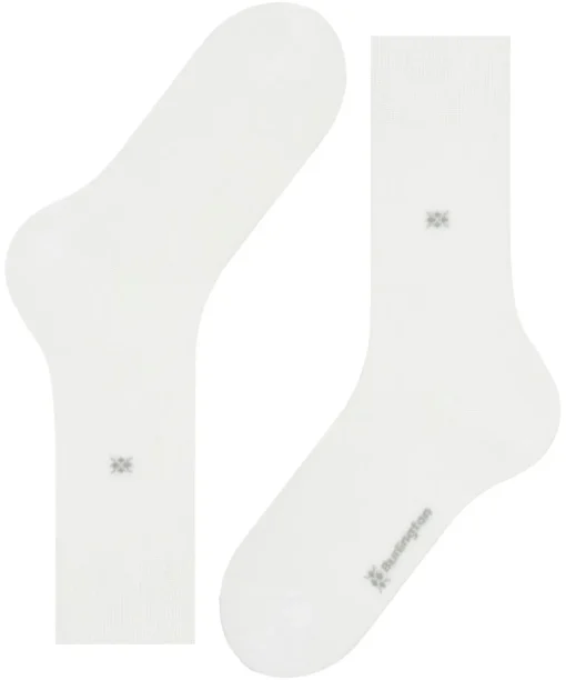 Burlington Dublin herensokken, wit (white)