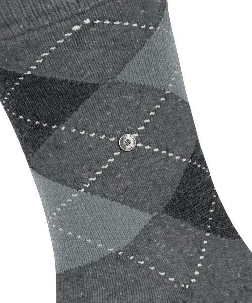 Burlington Dundee herensokken, grijs (carbon mel.)