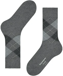 Burlington Dundee herensokken, grijs (carbon mel.)
