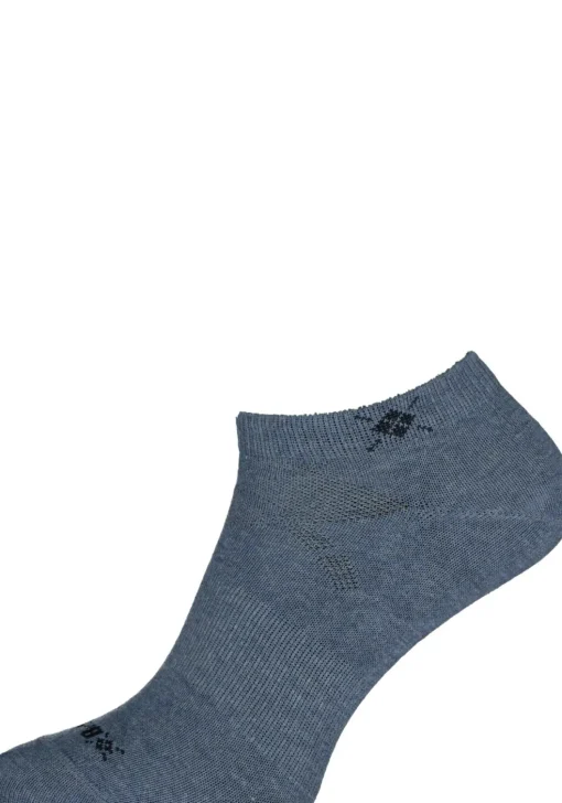Burlington Everyday dames enkelsokken (2-pack), katoen, jeans blauw
