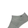 Burlington Everyday dames enkelsokken (2-pack), katoen, grijs