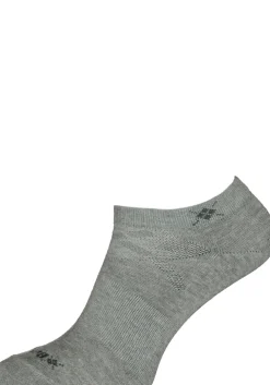 Burlington Everyday dames enkelsokken (2-pack), katoen, grijs