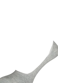 Burlington Everyday dames invisible sokken (2-pack), katoen, licht grijs