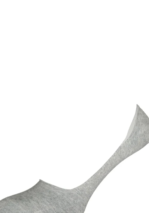 Burlington Everyday dames invisible sokken (2-pack), katoen, licht grijs