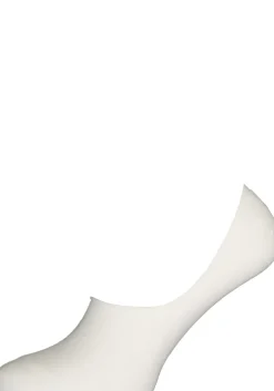 Burlington Everyday dames invisible sokken (2-pack), katoen, wit