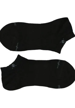 Burlington Everyday dames enkelsokken (2-pack), katoen, zwart