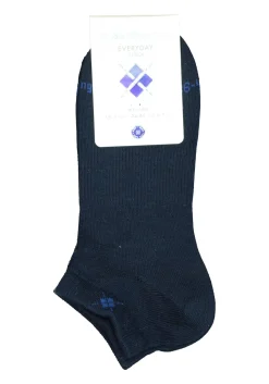 Burlington Everyday dames enkelsokken (2-pack), katoen, marine blauw