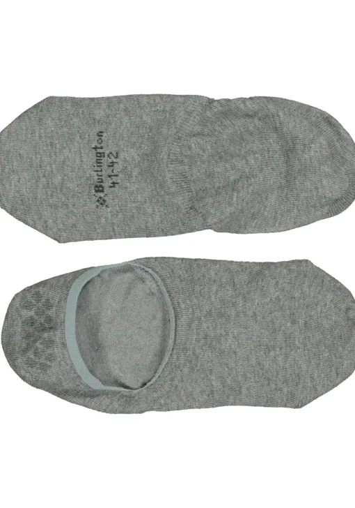Burlington Everyday dames invisible sokken (2-pack), katoen, grijs (light grey)