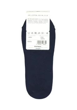 Burlington Everyday dames invisible sokken (2-pack), katoen, marine blauw
