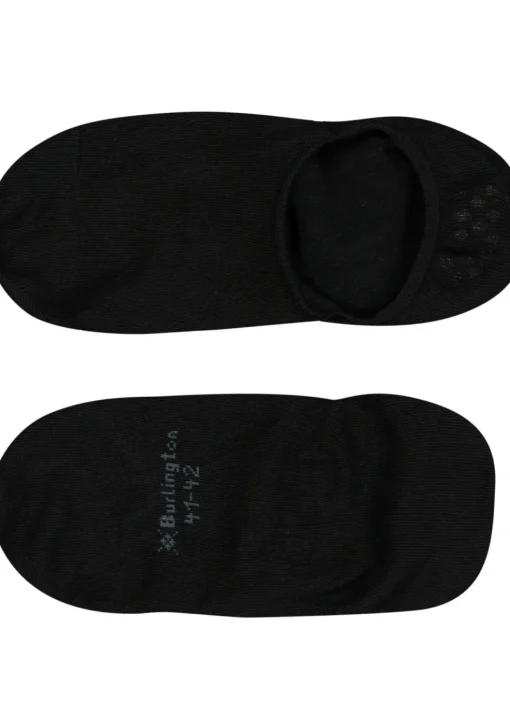 Burlington Everyday dames invisible sokken (2-pack), katoen, zwart