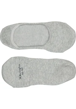 Burlington Everyday dames invisible sokken (2-pack), katoen, licht grijs