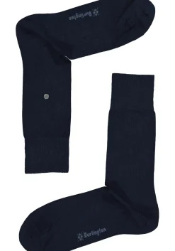 Burlington Everyday herensokken (2-pack), katoen, marine blauw en geruit