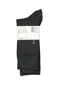 Burlington Everyday herensokken (2-pack), katoen, antraciet grijs