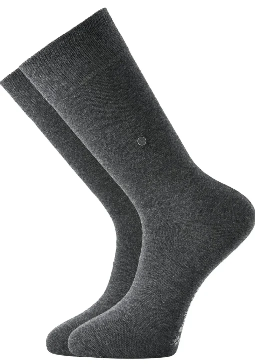 Burlington Everyday herensokken (2-pack), katoen, antraciet grijs