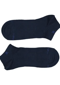 Burlington Everyday heren enkelsokken (2-pack), katoen, marine blauw