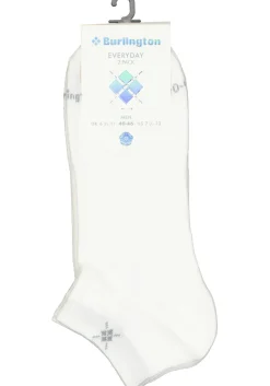 Burlington Everyday heren enkelsokken (2-pack), katoen, wit