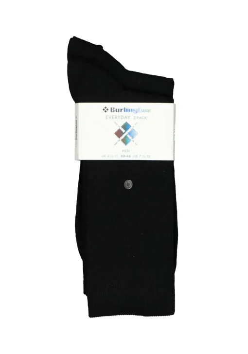 Burlington Everyday herensokken (2-pack), katoen, zwart