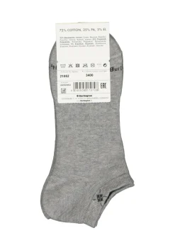 Burlington Everyday heren enkelsokken (2-pack), katoen, licht grijs