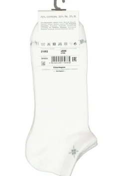Burlington Everyday heren enkelsokken (2-pack), katoen, wit