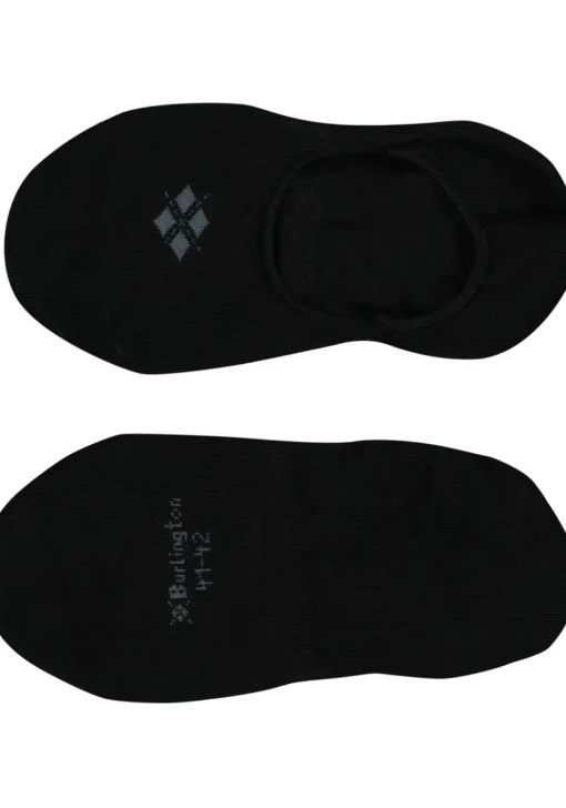 Burlington Everyday invisible herensokken (2-pack), katoen, zwart