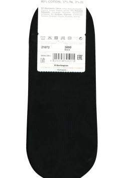 Burlington Everyday invisible herensokken (2-pack), katoen, zwart