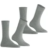 Burlington Everyday 2-Pack damessokken, grijs (light grey)