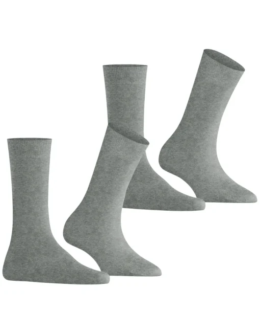 Burlington Everyday 2-Pack damessokken, grijs (light grey)