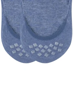 Burlington Everyday 2-Pack heren invisible sokken, blauw (light denim)
