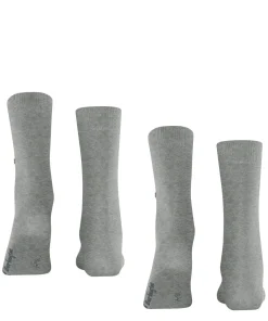 Burlington Everyday 2-Pack damessokken, grijs (light grey)