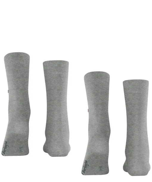 Burlington Everyday 2-Pack damessokken, grijs (light grey)