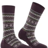 Burlington Holiday damessokken, roze (blackberry)