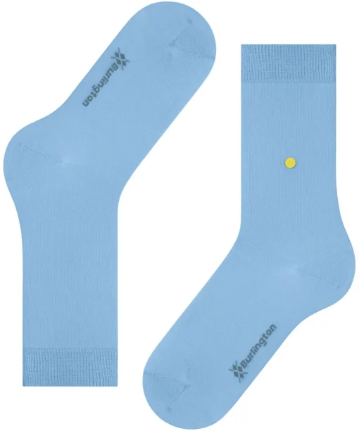 Burlington Lady damessokken, blauw (light blue)