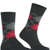 Burlington Manchester herensokken, grijs (anthracite mel.)