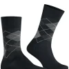 Burlington Manchester herensokken, zwart (black)