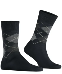 Burlington Manchester herensokken, zwart (black)