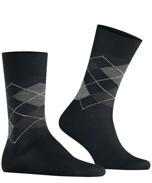 Burlington Manchester herensokken, zwart (black)