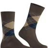 Burlington Manchester herensokken, bruin (chocolate)