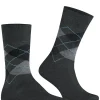 Burlington Manchester herensokken, grijs (anthracite mel.)