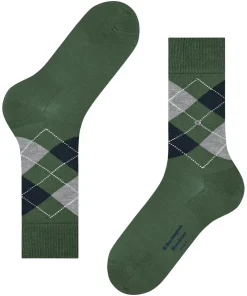 Burlington Manchester herensokken, groen (mountain green)