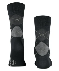 Burlington Manchester herensokken, zwart (black)