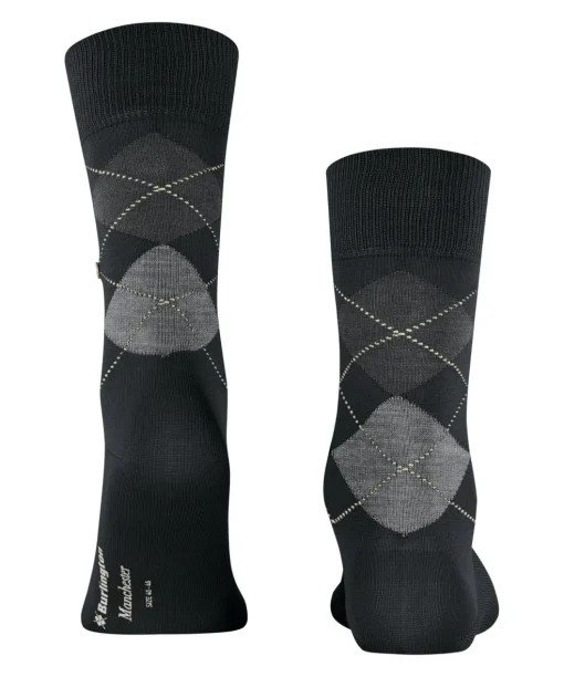 Burlington Manchester herensokken, zwart (black)