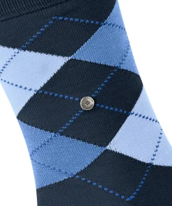 Burlington Manchester herensokken, blauw (marine)
