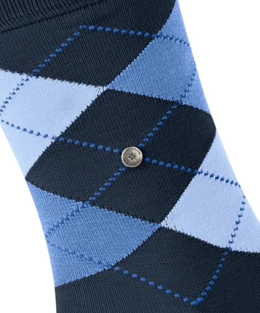 Burlington Manchester herensokken, blauw (marine)